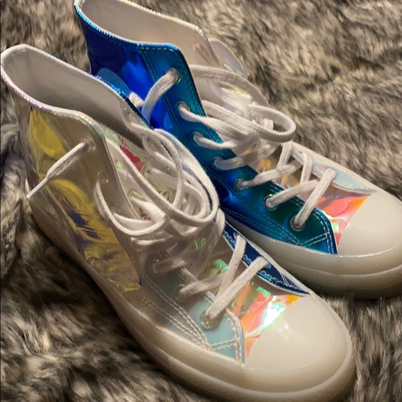 iridescent color shoes